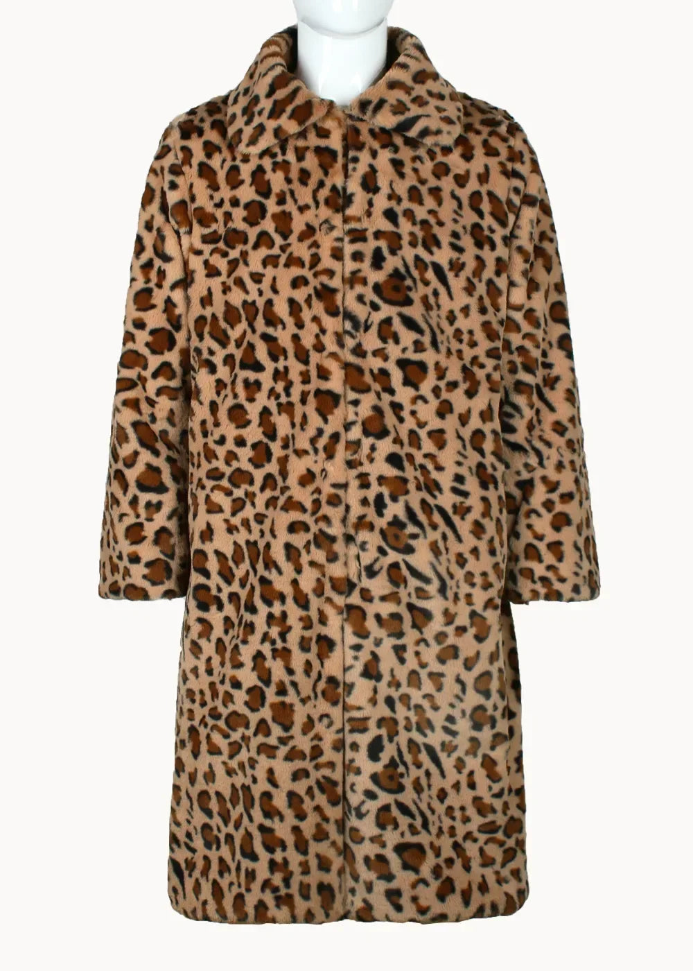 Men Fur Leopard Style Coat