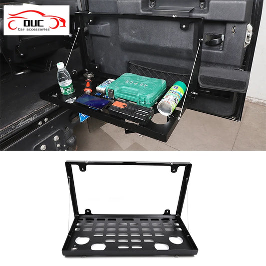 Alloy Tailgate Table / Foldable Shelf Storage Rack For Land Rover Defender