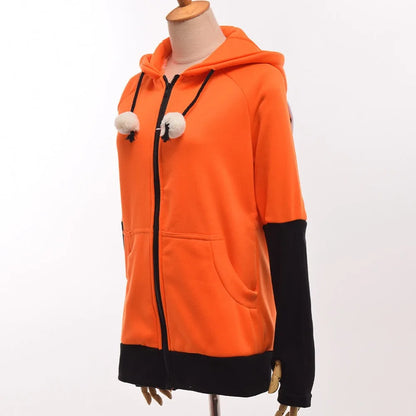 Animal fox ears Cosplay costume & hooded jacket