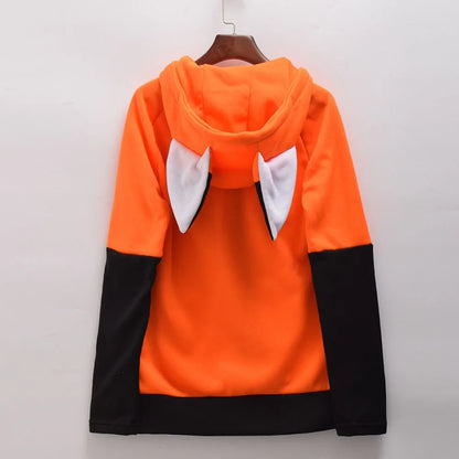 Animal fox ears Cosplay costume & hooded jacket