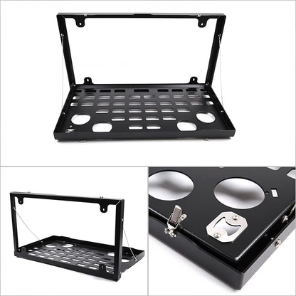 Alloy Tailgate Table / Foldable Shelf Storage Rack For Land Rover Defender