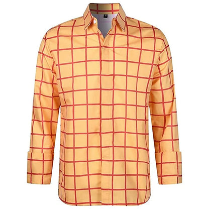 men's long sleeve plaid shirt