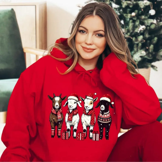 Goat Lover Christmas Hoodies