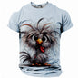Goofy Chicken T Shirt,  Frazzled Chicken Print Design