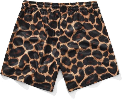 Men's Graphic Animal Print Workout Shorts