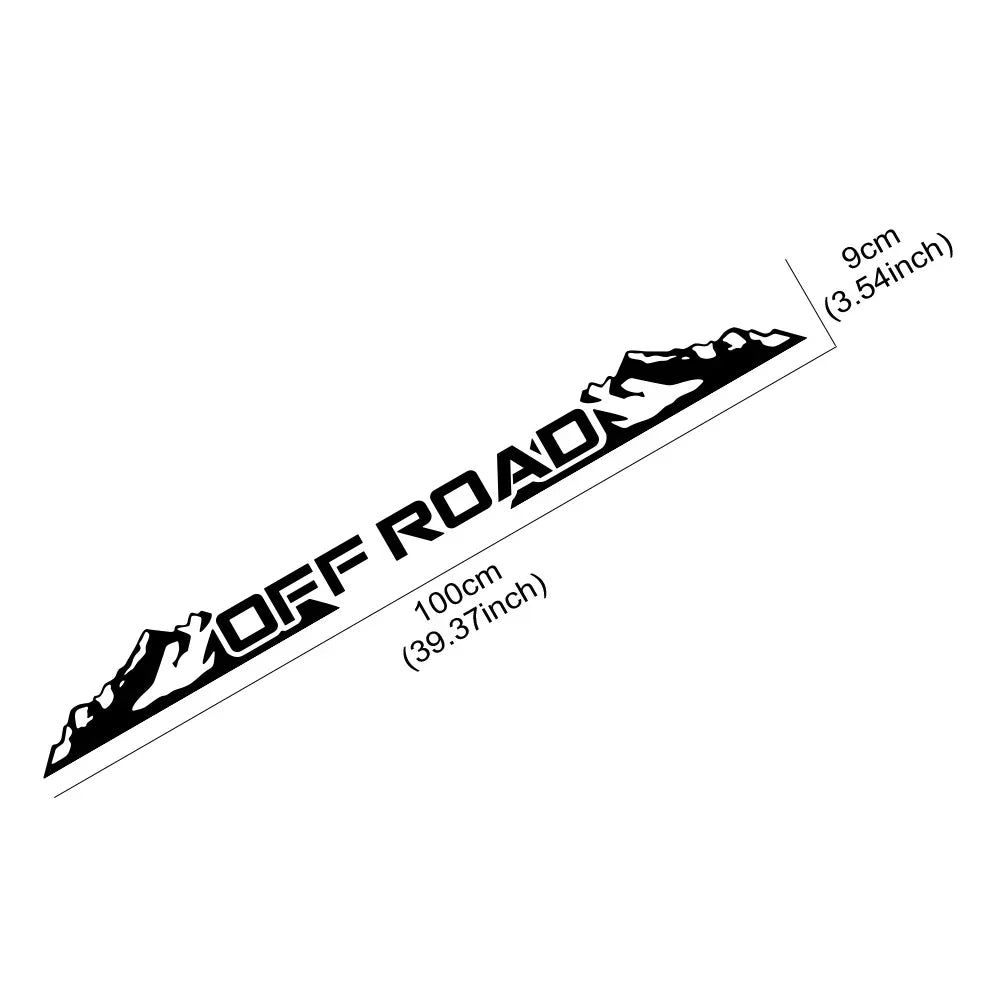 Vehicle Mountain 4x4 Off Road External Sticker