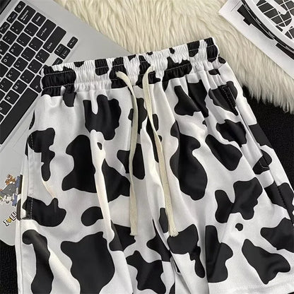 Casual Men's Beach Cow Print Shorts