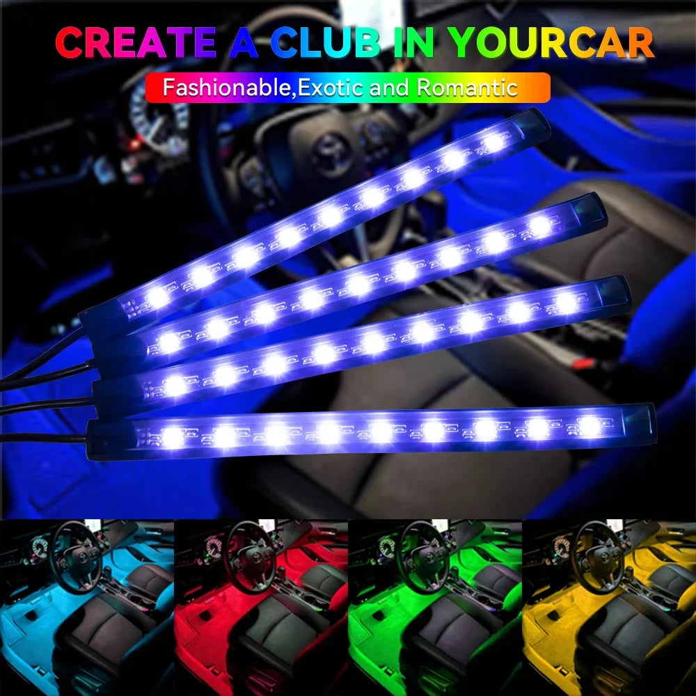 Neon LED Car Interior Foot lights