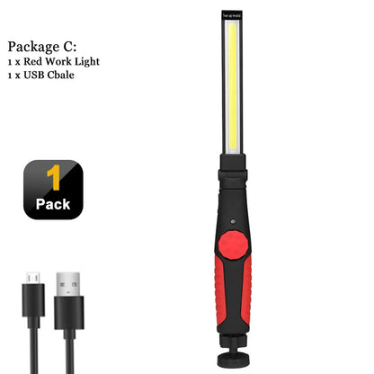 LED Work Folding Flashlight with Magnetic Base