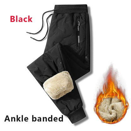 Plush Thick Fleece Sweatpants Lambs wool