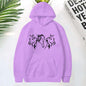 Three Horse Head Pattern Printed Hoodies
