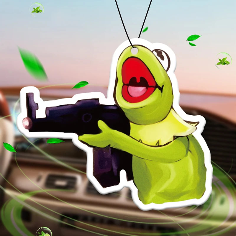 Funny War Frog Car Air Freshener