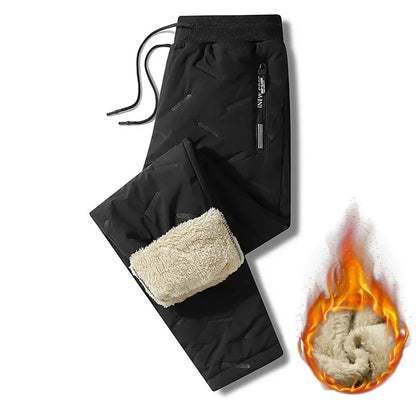 Plush Thick Fleece Sweatpants Lambs wool