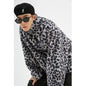 2023 Winter Jacket, Men's Outerwear Fur Leopard Casual Loose Parkas
