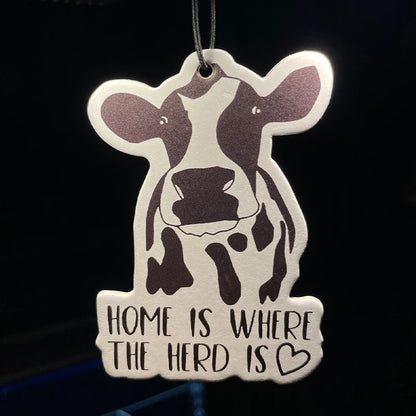 "Home Is Where the Herd Is" Car Air Freshener