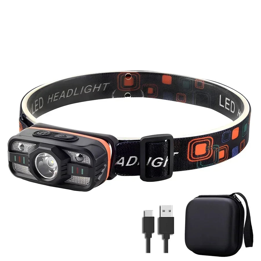 Outdoor LED Headlamp USB Rechargeable