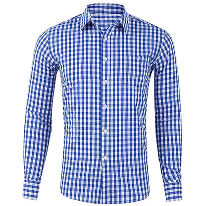 men's long sleeve plaid shirt