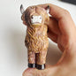 Highland Cow Figurine Statue Home Decoration