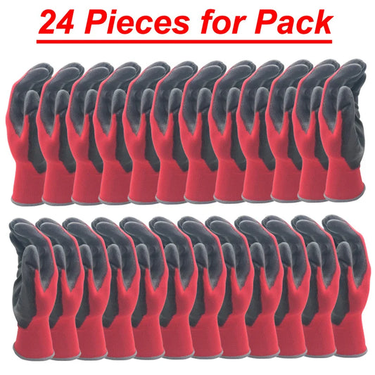 24Pieces/12Pairs Professional Working Protective Gloves