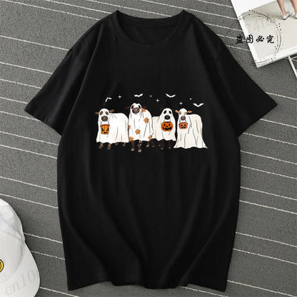 Cow Halloween Print Women's T-Shirt