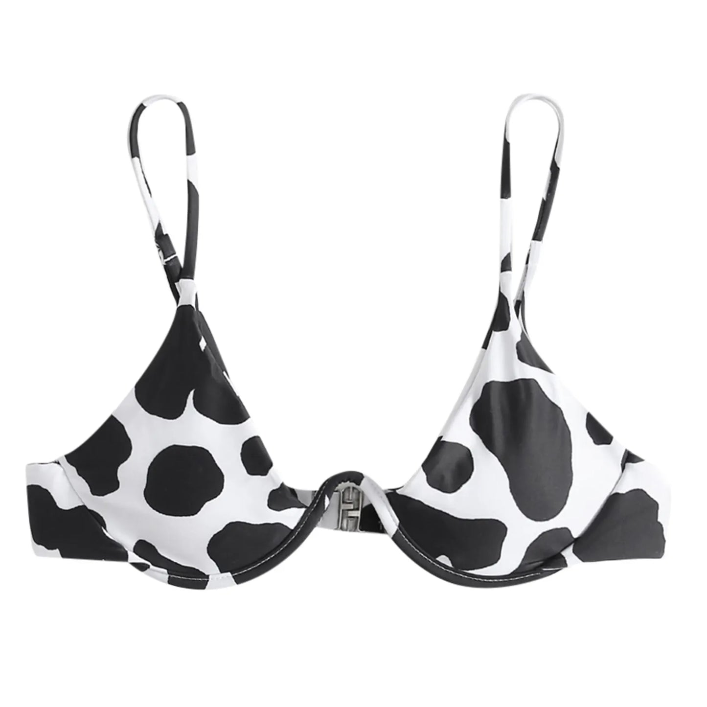 Brazilian Beachwear Push-Up Tops Bandage Cow Print Bikini