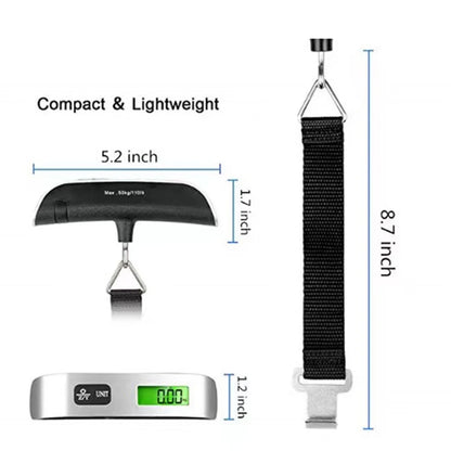 Portable 110lb/50kg Electronic Luggage Scale