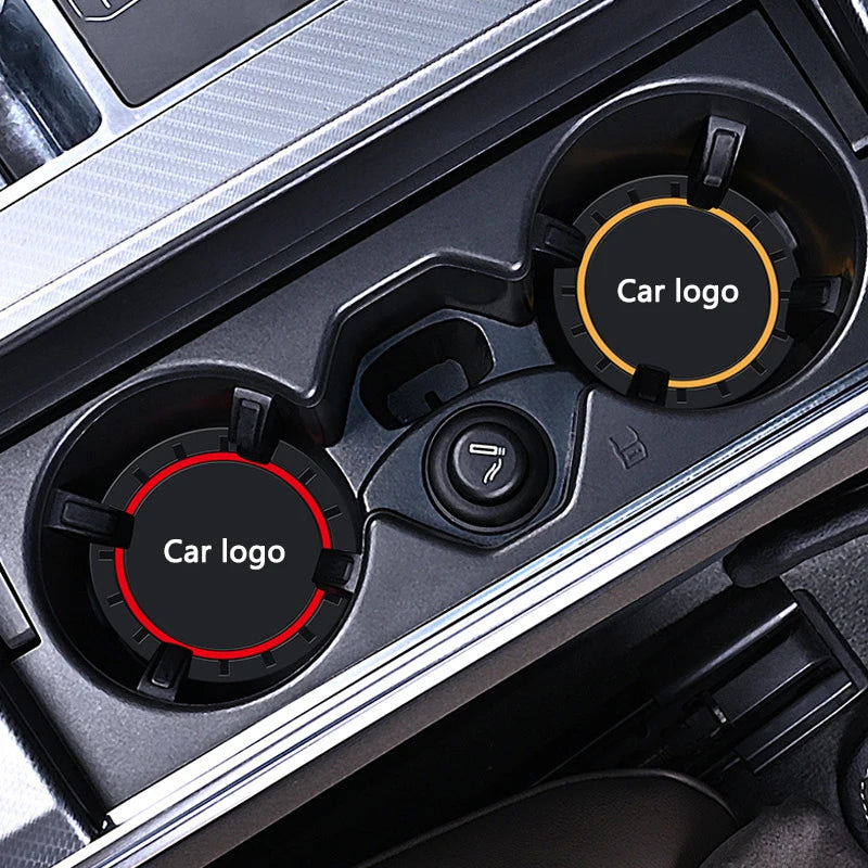 2pcs Car Coaster, Anti-slip Pad Accessories For Ford