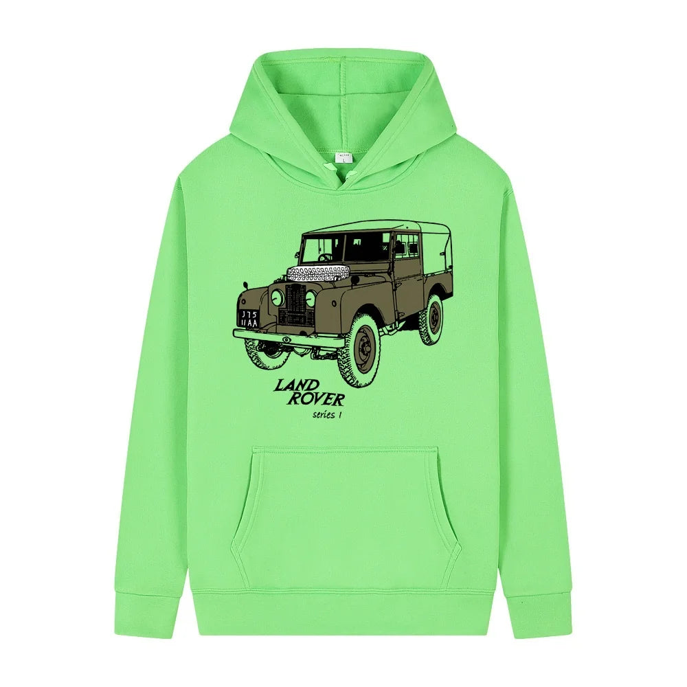 Classic Land Rover Pull Over Hoodie