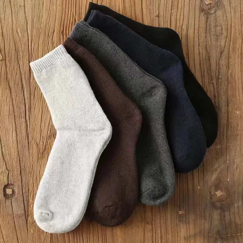 5 Pairs Deluxe Winter Men's Socks