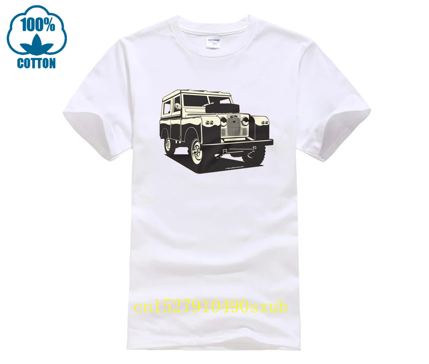 Classic Land Rover 4X4 Print Design T-Shirt
