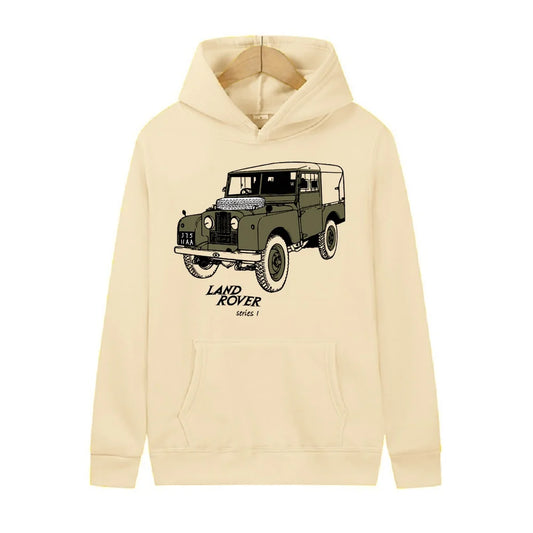 Classic Land Rover Pull Over Hoodie