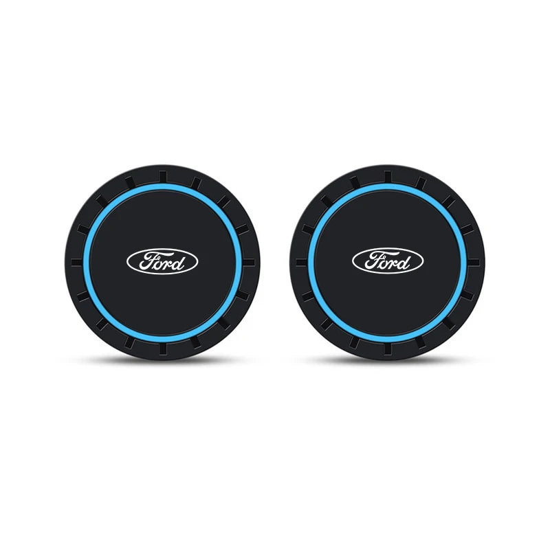 2pcs Car Coaster, Anti-slip Pad Accessories For Ford