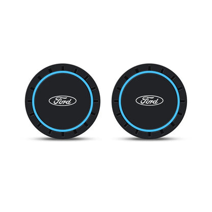 2pcs Car Coaster, Anti-slip Pad Accessories For Ford