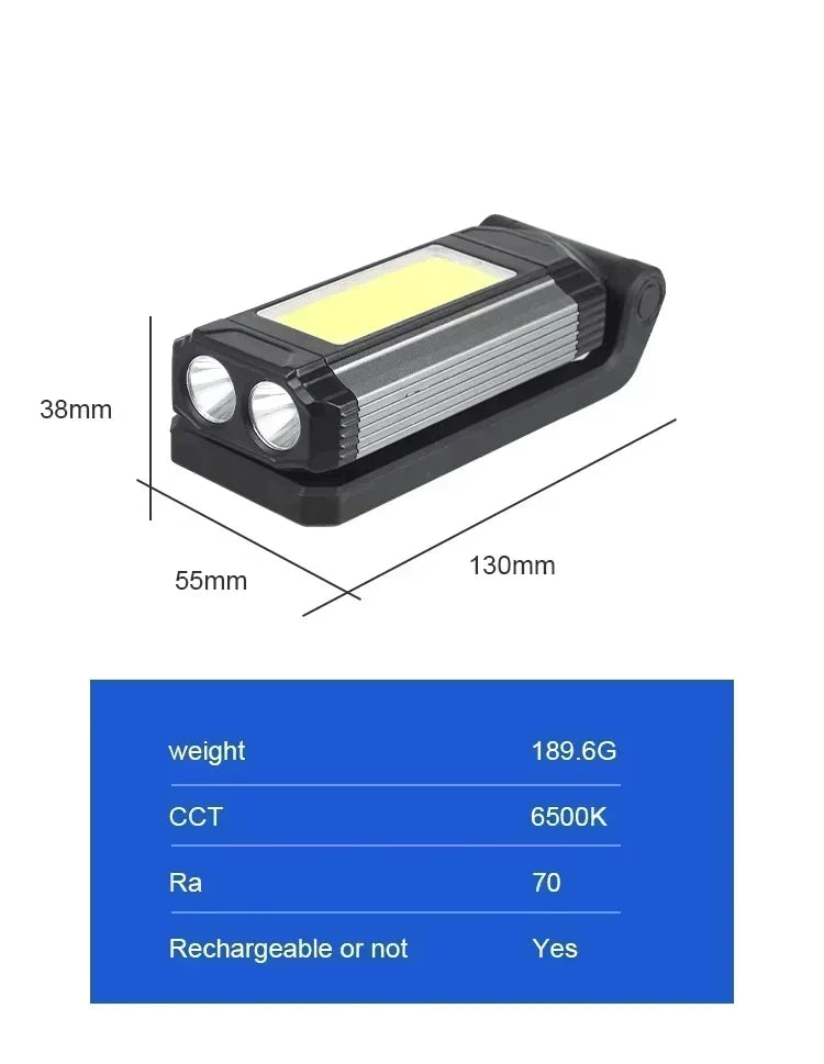 1/2/4PCS Magnetic COB Work Light