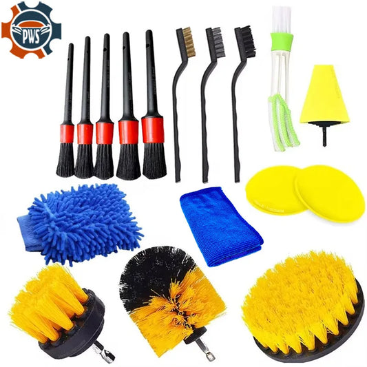 New Car Detailing Brushes Kit