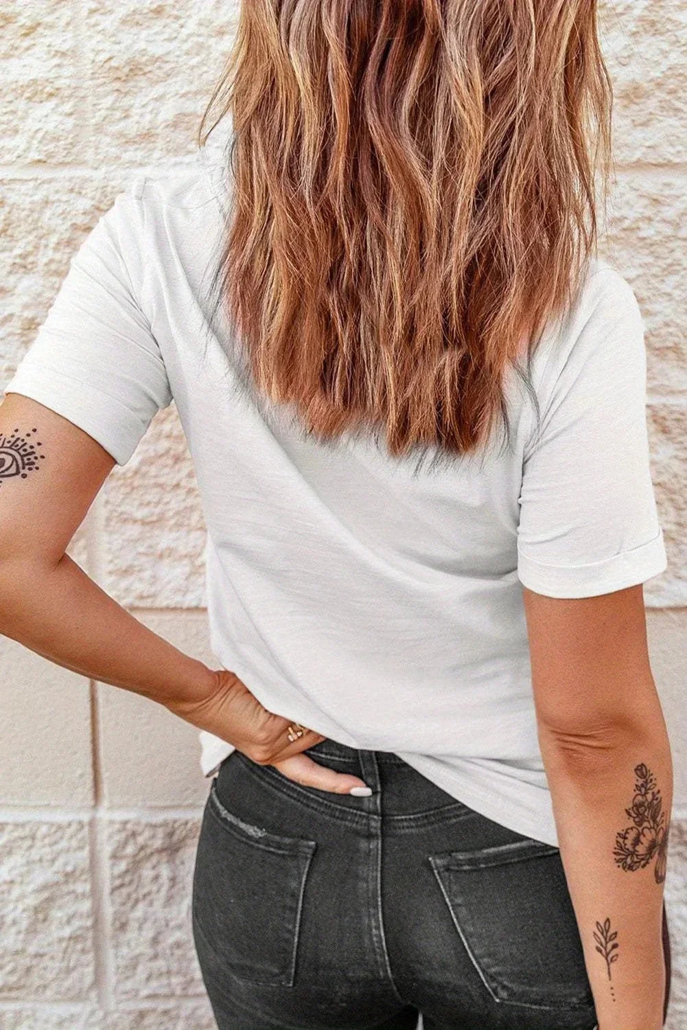 Horse Print Crew Neck T-shirt