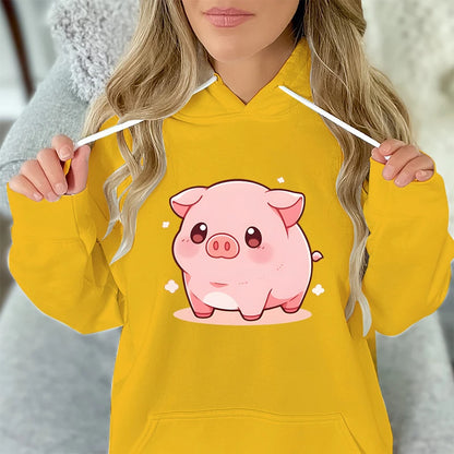 Women/Men Cartoon Pig Hoodie