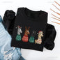 Round-neck Pullover Christmas Horse Sweatshirt