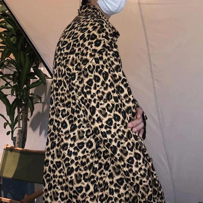 Casual Style Leopard Print Jacket/Shirt
