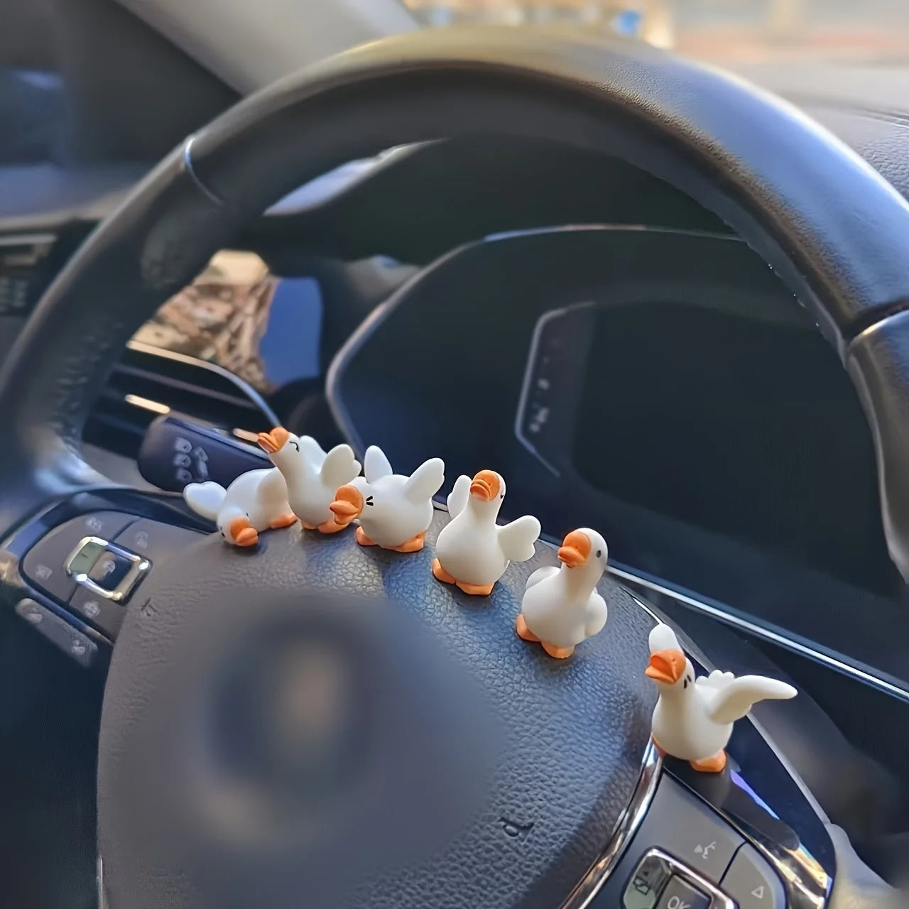 6-Pack  Quakers Resin Duck Figurines