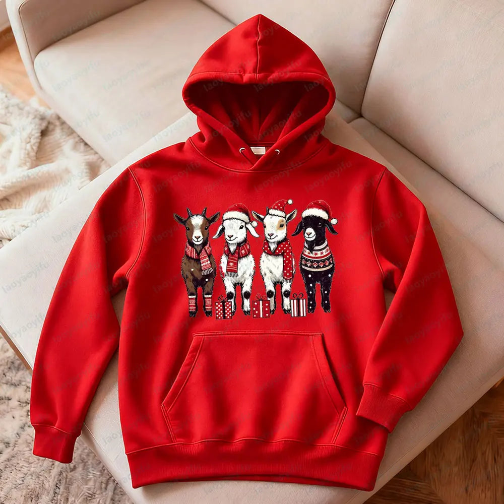 Goat Lover Christmas Hoodies