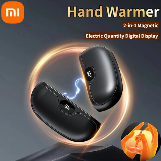 Magnetic Hand Warmer 2 in 1 Digital Display Long-Lasting Hand Warmer