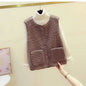 New Winter Women's Sheep Velvet Vest Jacket