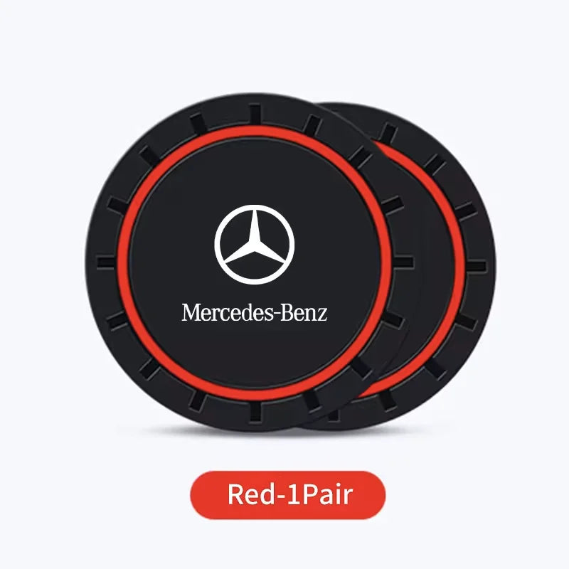 2PCS Car Non-Slip Mat Waterproof Cup Coaster