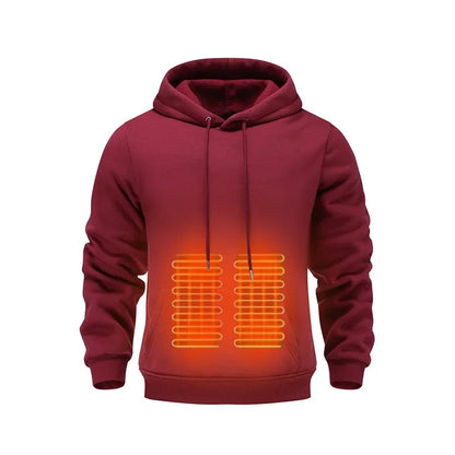 Heated Fleece Lined Men's Hoodie