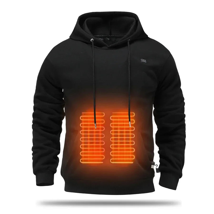 Heated Fleece Lined Men's Hoodie