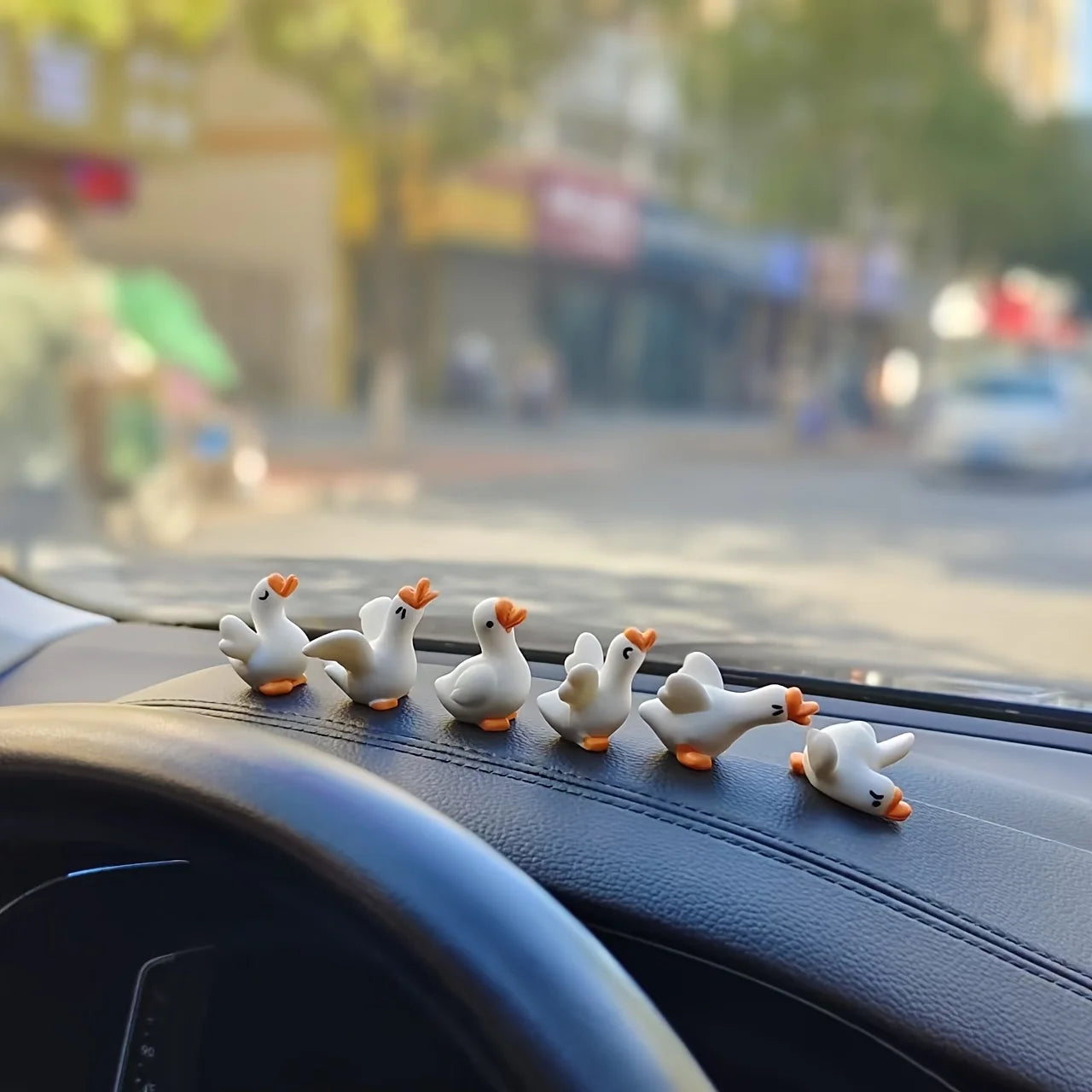 6-Pack  Quakers Resin Duck Figurines