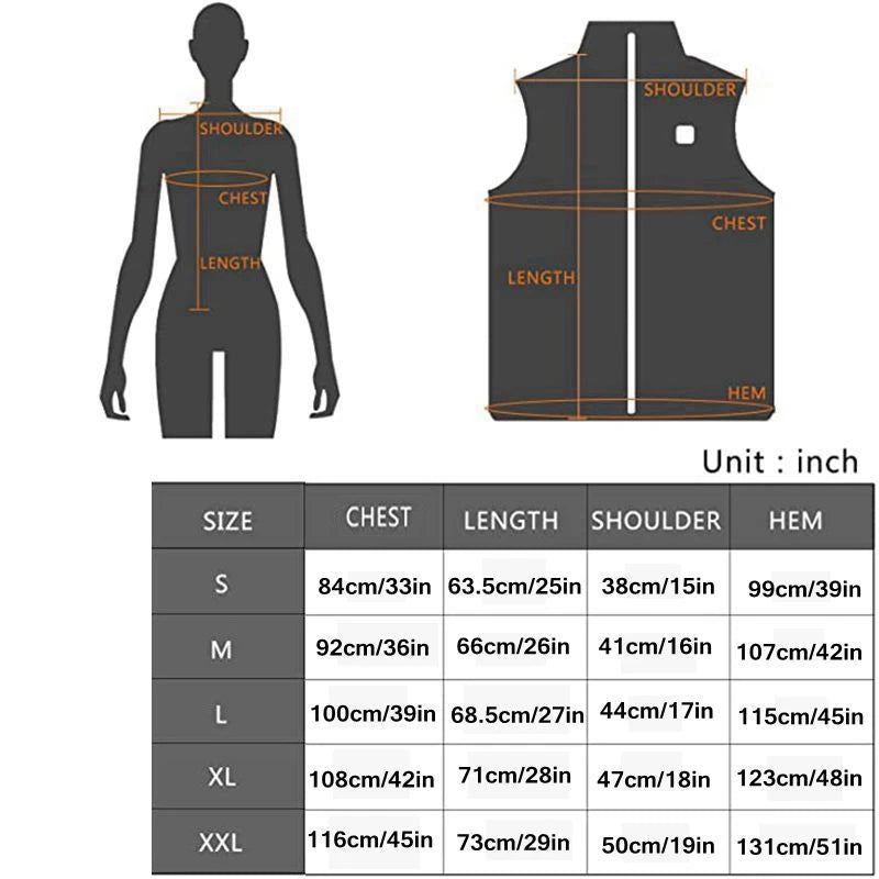 Women 9-zone dual switch Heating Vest