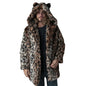 Luxury Men's Winter Leopard Faux Fur Coat