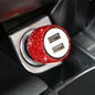 New Bling USB Car Charger 5V 2.1A Dual Port Fast Adapter